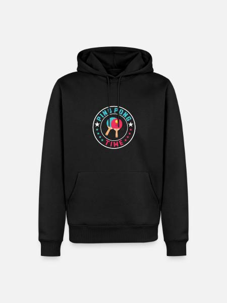 Ping Pong Time - Men’s Premium Organic Hoodie - black