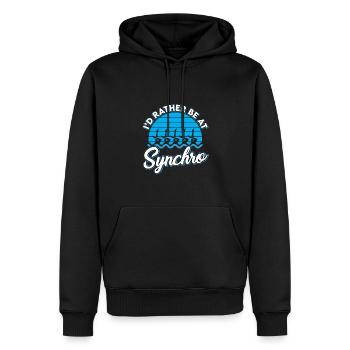 Synchronschwimmen - Männer Premium Bio Hoodie - Schwarz - Vorne - Nico (187cm)