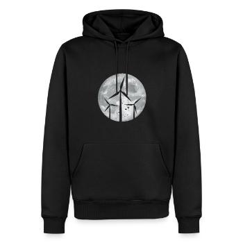Wind turbine - Men’s Premium Organic Hoodie - black - Front - Nico (187cm)