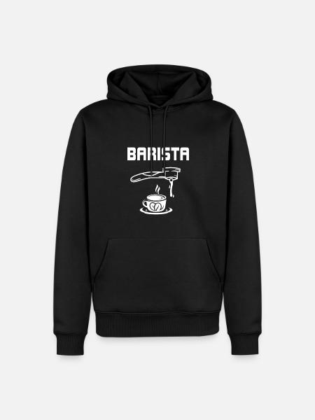Barista - Men’s Premium Organic Hoodie - black