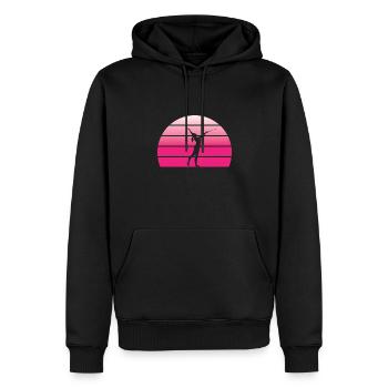 Majorette Silhouette - Sweat à capuche Premium bio Homme - noir - Devant - Nico (187cm)
