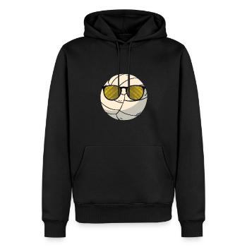 Volleyball Ball Mit Sonnenbrille - Männer Premium Bio Hoodie - Schwarz - Vorne - Nico (187cm)