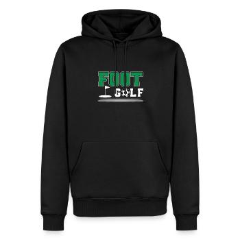 Footgolf Geschenk - Männer Premium Bio Hoodie - Schwarz - Vorne - Nico (187cm)