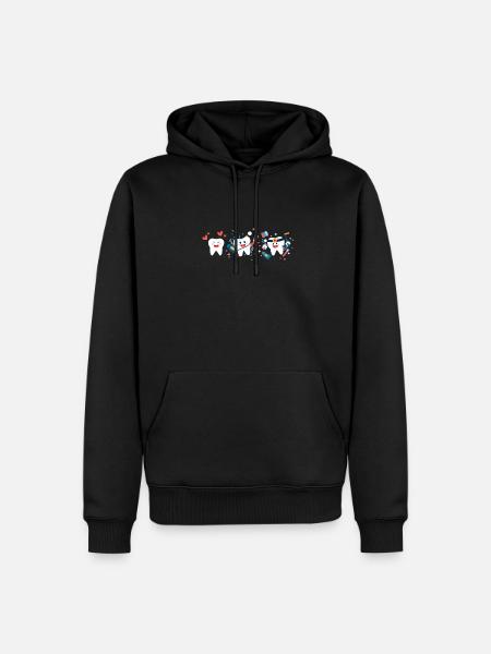 Teeth - Men’s Premium Organic Hoodie - black