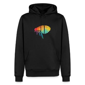 Flea Retro Shirt - Men’s Premium Organic Hoodie - black - Front - Nico (187cm)