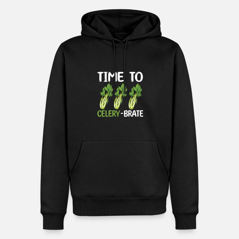 Cadeau de céleri - Sweat à capuche Premium bio Homme - noir