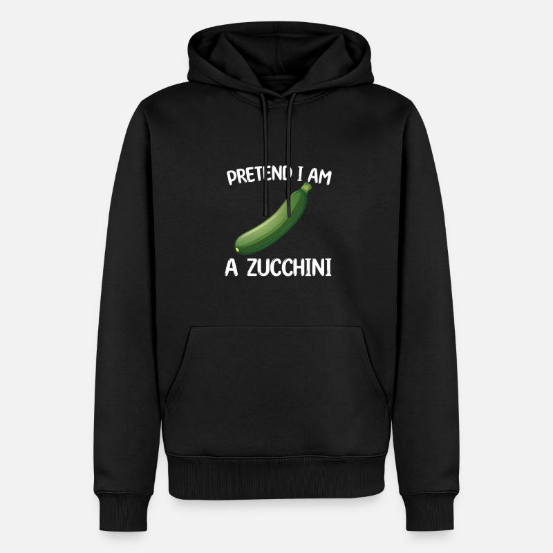 Courgettes Halloween - Sweat à capuche Premium bio Homme - noir
