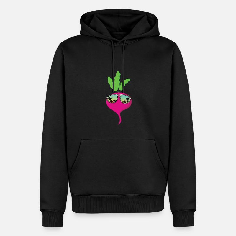 Radieschen Sonnebrille - Männer Premium Bio Hoodie - Schwarz