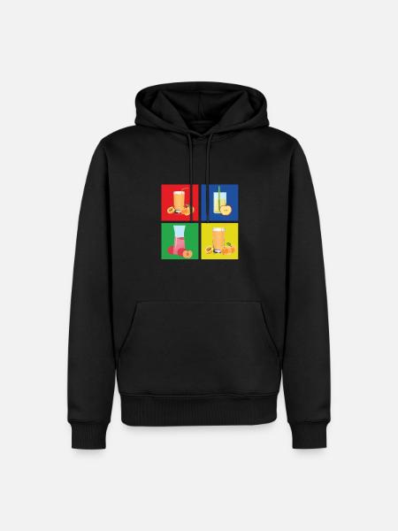 Fruit juice - Men’s Premium Organic Hoodie - black