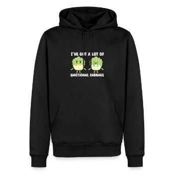 Lustiges Kohl Geschenk - Männer Premium Bio Hoodie - Schwarz - Vorne - Nico (187cm)
