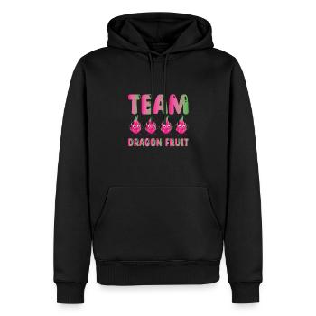 Team Drachenfrucht - Männer Premium Bio Hoodie - Schwarz - Vorne - Nico (187cm)
