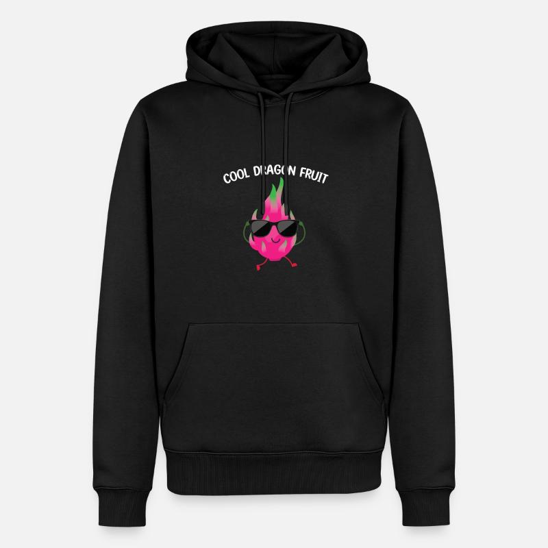 Coole Drachenfrucht - Männer Premium Bio Hoodie - Schwarz