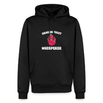 Drachenfrucht Flüsterer - Männer Premium Bio Hoodie - Schwarz - Vorne - Nico (187cm)