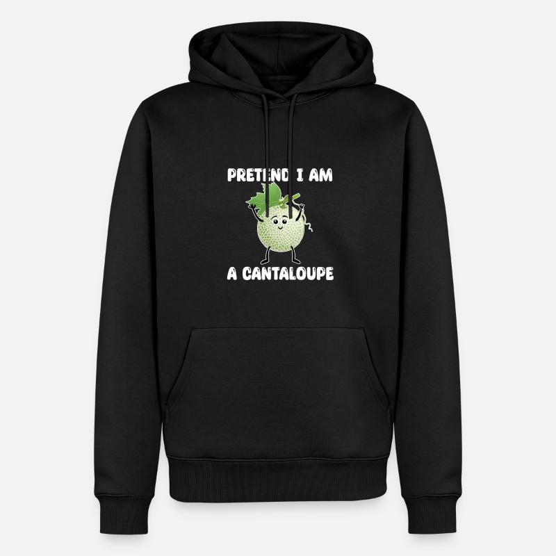 Melon cantaloup - Sweat à capuche Premium bio Homme - noir