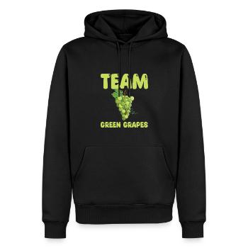 Équipe Green Grapes - Sweat à capuche Premium bio Homme - noir - Devant - Nico (187cm)