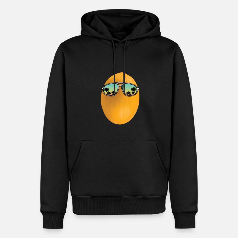 Honigmelone - Männer Premium Bio Hoodie - Schwarz