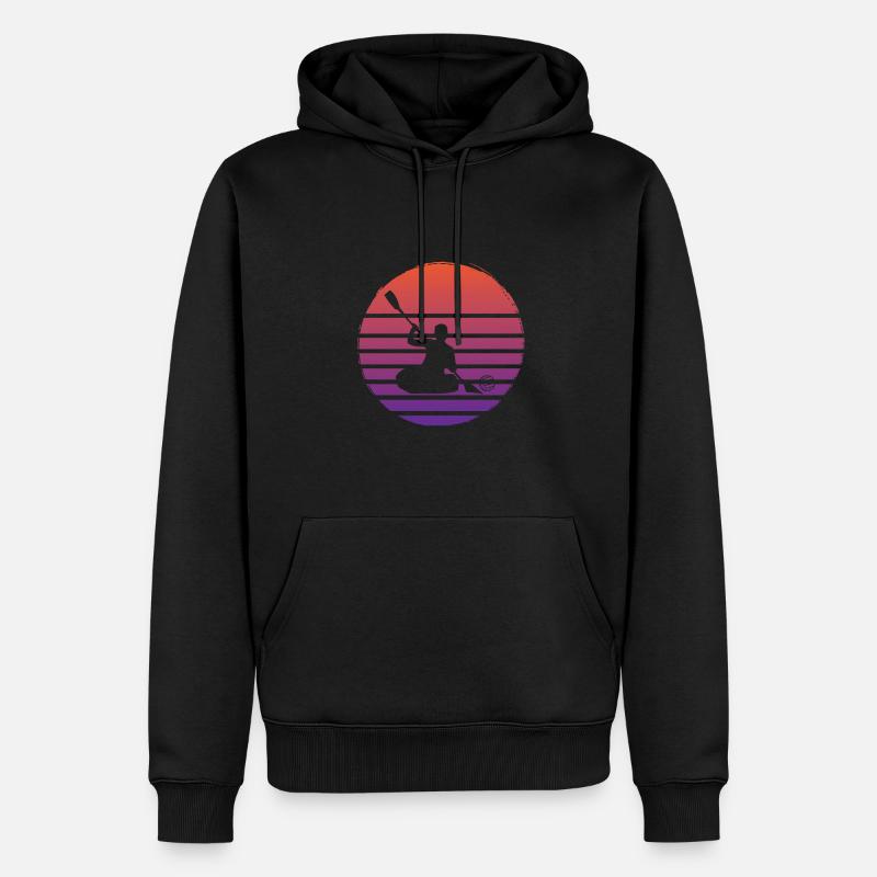 Kanupolo - Sweat à capuche Premium bio Homme - noir