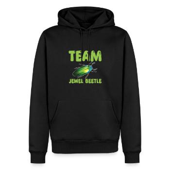 Équipe Magnificent Beetles - Sweat à capuche Premium bio Homme - noir - Devant - Nico (187cm)