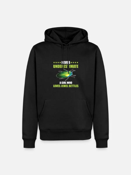 Magnificent beetle lover girl - Men’s Premium Organic Hoodie - black