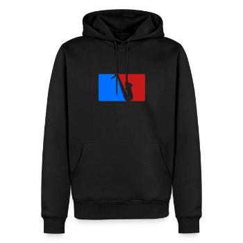 Saxophon - Männer Premium Bio Hoodie - Schwarz - Vorne - Nico (187cm)