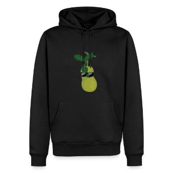 Jacquier - Sweat à capuche Premium bio Homme - noir - Devant - Nico (187cm)
