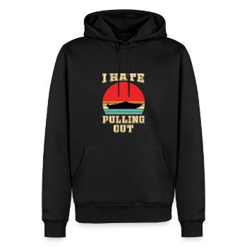 I Hate To Pull Out My Motorboat - Men’s Premium Organic Hoodie - black - Front - Nico (187cm)