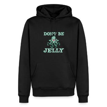 Lustige Quallen Sind Kein Gelee - Männer Premium Bio Hoodie - Schwarz - Vorne - Nico (187cm)