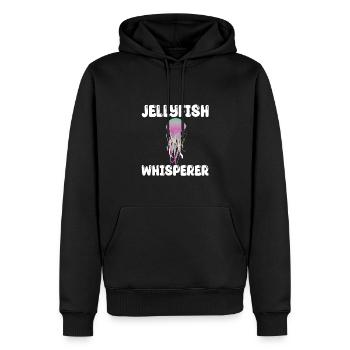 Quallenflüsterer - Männer Premium Bio Hoodie - Schwarz - Vorne - Nico (187cm)