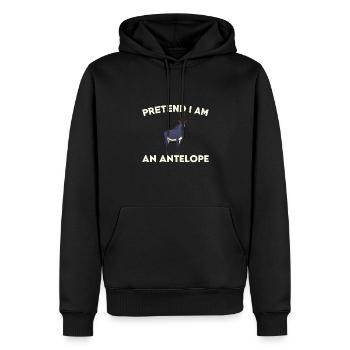 Antilopen T-Shirt Geschenk - Männer Premium Bio Hoodie - Schwarz - Vorne - Nico (187cm)