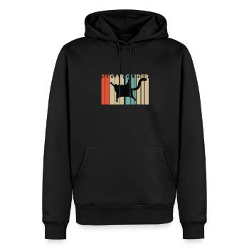 Kurzkopfgleitbeutler Retro Geschenk - Männer Premium Bio Hoodie - Schwarz - Vorne - Nico (187cm)