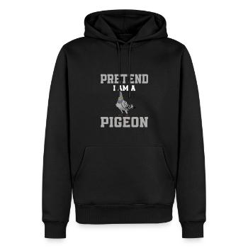 Pretend I Am A Dove - Men’s Premium Organic Hoodie - black - Front - Nico (187cm)