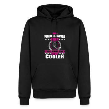 Lustige Taubenzüchter Mama - Männer Premium Bio Hoodie - Schwarz - Vorne - Nico (187cm)