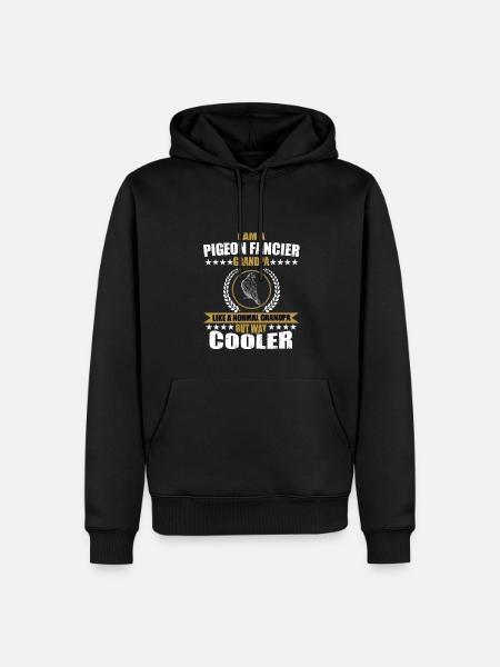 Pigeon fancier Grandpa - Men’s Premium Organic Hoodie - black