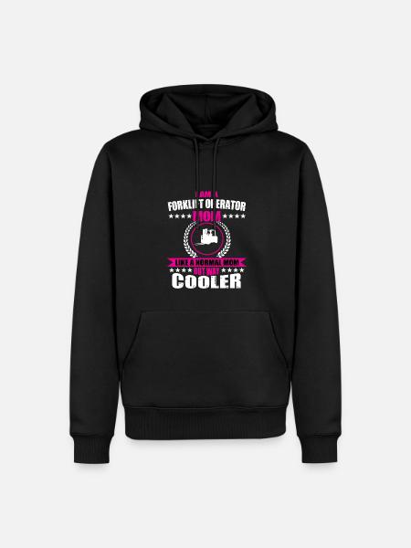 Gabelstapler Mama - Männer Premium Bio Hoodie - Schwarz