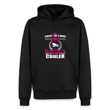 Baggerlader Mama Geschenk Für Frauen - Männer Premium Bio Hoodie - Schwarz - Vorne - Nico (187cm)