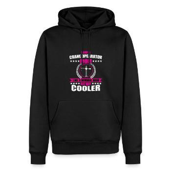 Kranführer Mama - Männer Premium Bio Hoodie - Schwarz - Vorne - Nico (187cm)