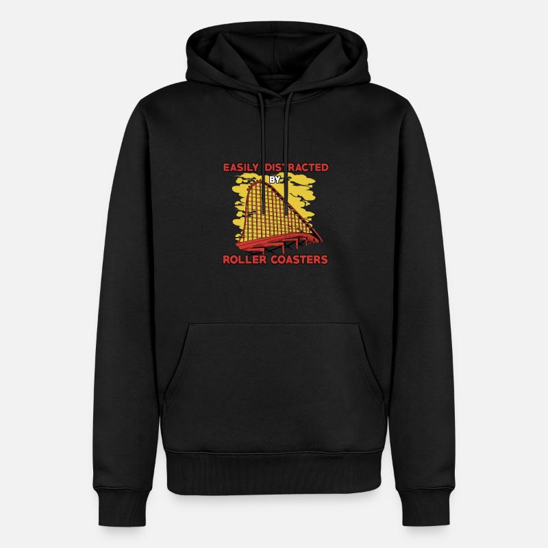 Roller Coaster T-Shirt - Sweat à capuche Premium bio Homme - noir