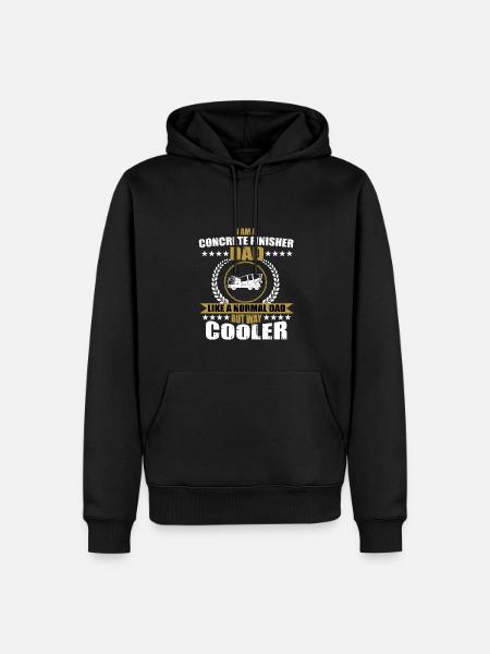 Concrete paver dad - Men’s Premium Organic Hoodie - black