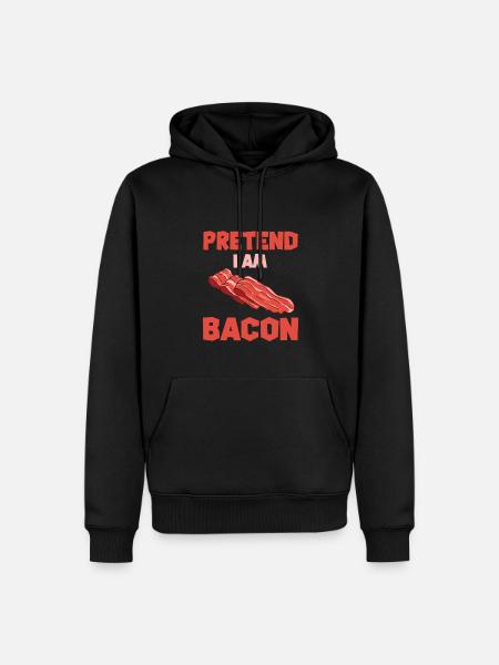 Drôle de cadeau au bacon - Sweat à capuche Premium bio Homme - noir