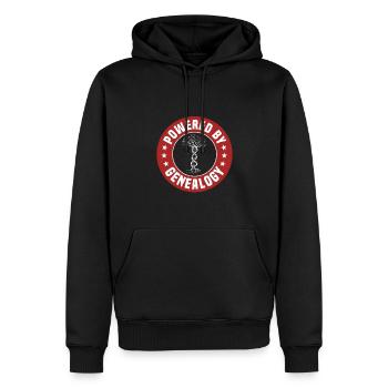 Stammbaumforschung - Männer Premium Bio Hoodie - Schwarz - Vorne - Nico (187cm)