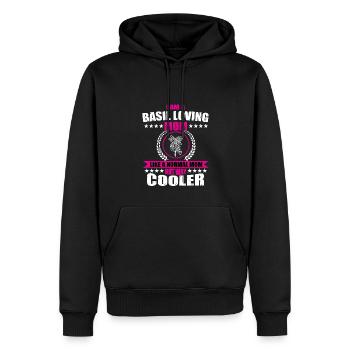 Basilikum Liebende Mama - Männer Premium Bio Hoodie - Schwarz - Vorne - Nico (187cm)