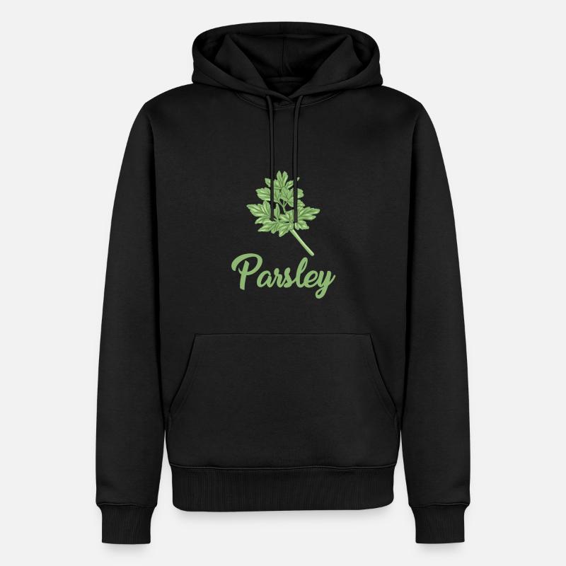 Grande conception de persil - Sweat à capuche Premium bio Homme - noir