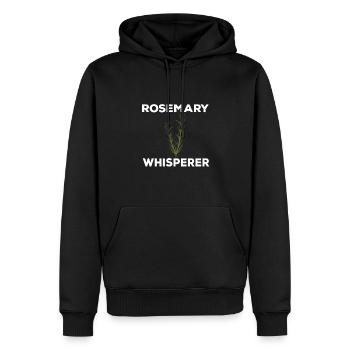 Rosemary Whisperer - Sweat à capuche Premium bio Homme - noir - Devant - Nico (187cm)