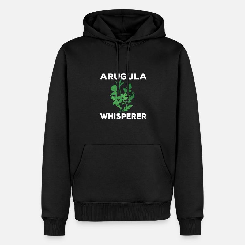 Rucola-flüsterer - Männer Premium Bio Hoodie - Schwarz