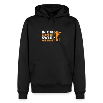 Conception de ramoneur cool - Sweat à capuche Premium bio Homme - noir - Devant - Nico (187cm)
