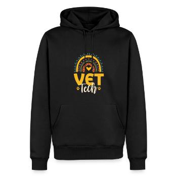 Veterinärtechniker - Männer Premium Bio Hoodie - Schwarz - Vorne - Nico (187cm)