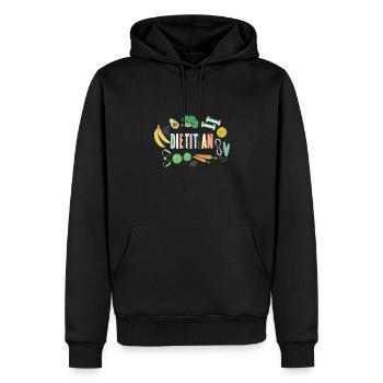 Tolles Ernährungsberater Design - Männer Premium Bio Hoodie - Schwarz - Vorne - Nico (187cm)