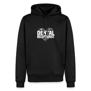 Zahnarzthelferin Herz - Männer Premium Bio Hoodie - Schwarz - Vorne - Nico (187cm)