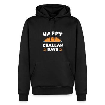 Frohe Challah Tage - Männer Premium Bio Hoodie - Schwarz - Vorne - Nico (187cm)