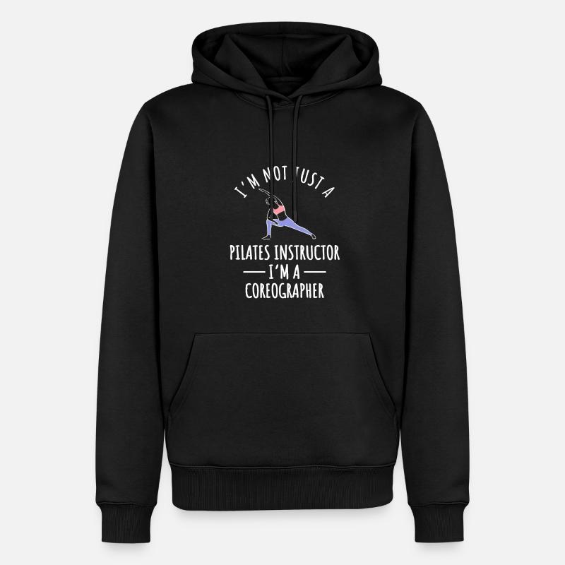 Pilates Trainer - Männer Premium Bio Hoodie - Schwarz